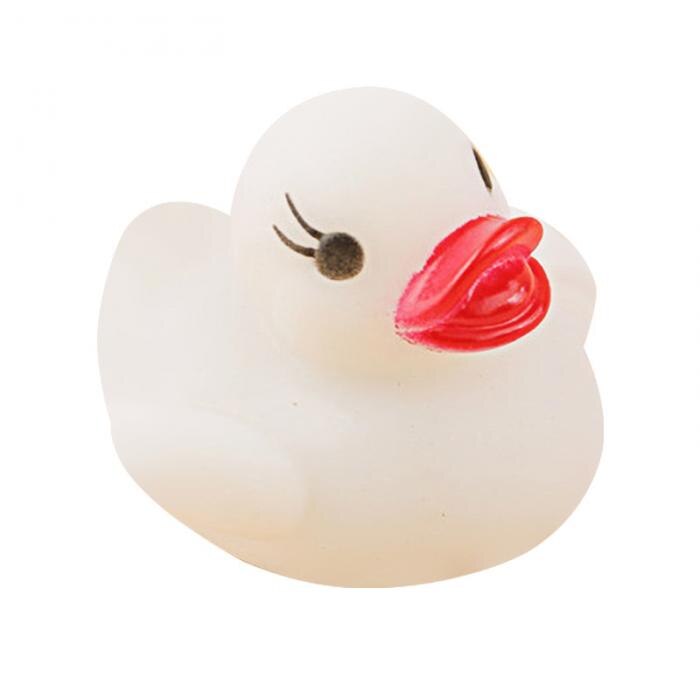 6Pcs/Set Cute LED Flashing Light Floating Duck Bath Tub Shower Rubber Toy for Kids BM88